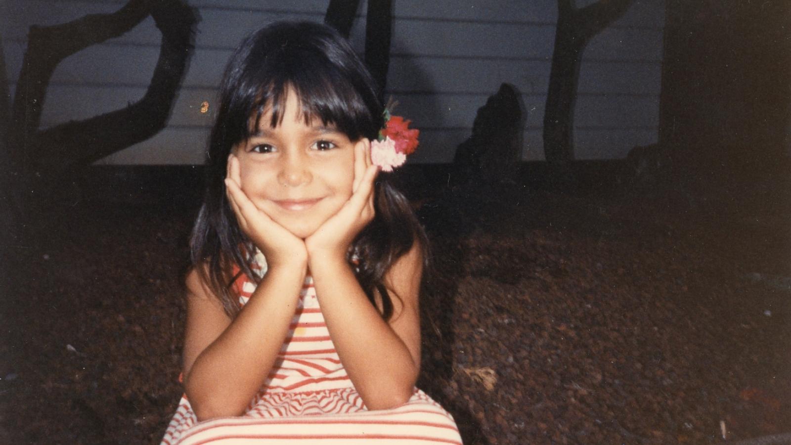 A young Tulsi Gabbard