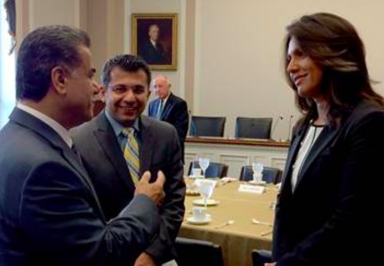 Tulsi Gabbard meets the Kurdish foreign minister.