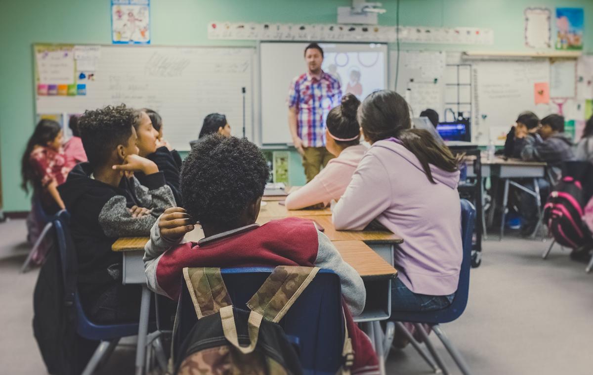 A photo of a classroom